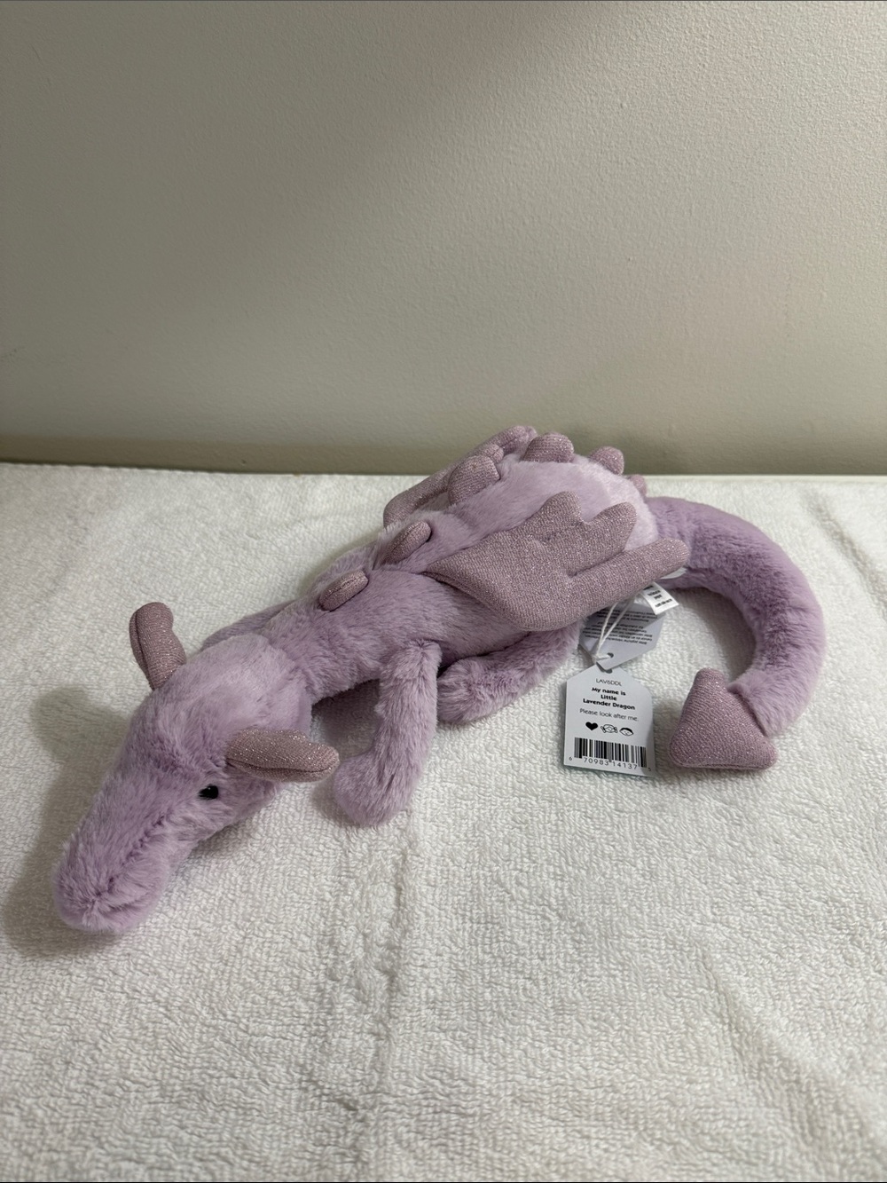 Authentic Jellycat Little Lavender Dragon